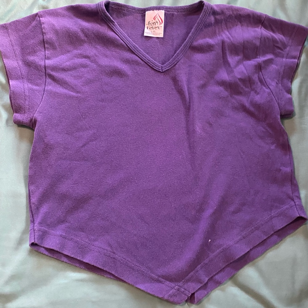 Purple crop top
